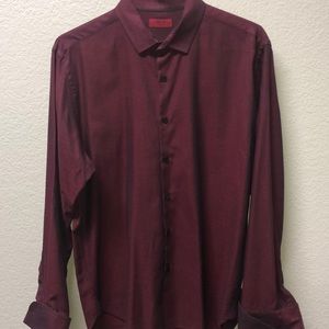 Alfani Slim Fit Long Sleeved Button Down Shirt